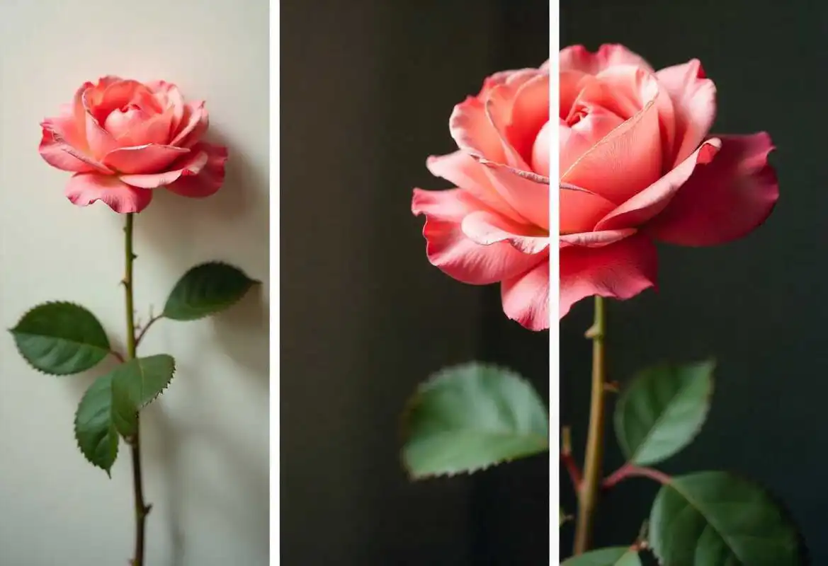 How to Make Artificial Flowers: Easy Step-by-Step Guide 2 Three stage process showing how to assemble artificial rose from wire stem to finished flower