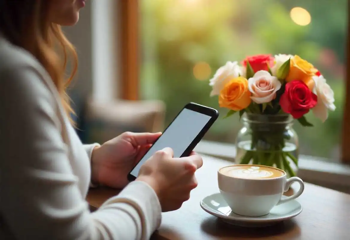 Sunday Flower Delivery UK – Fresh Weekend Flowers 3 Ordering Sunday flowers online at home with bouquet nearby