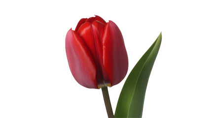 Red tulip flower