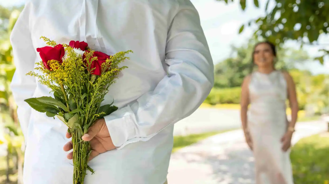 Valentin's day flower and bouquet