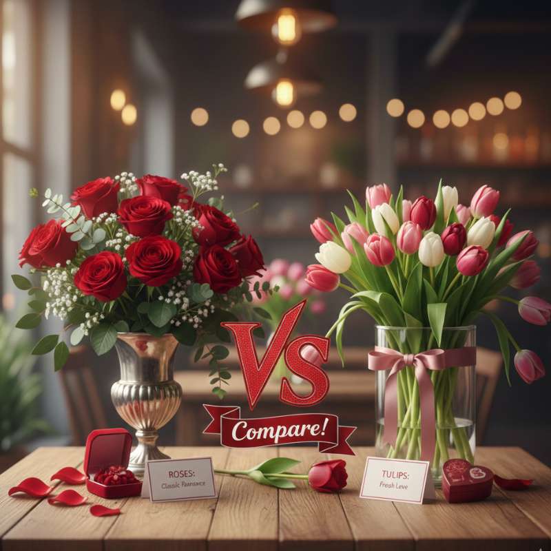 Tulips or roses for Valentine's