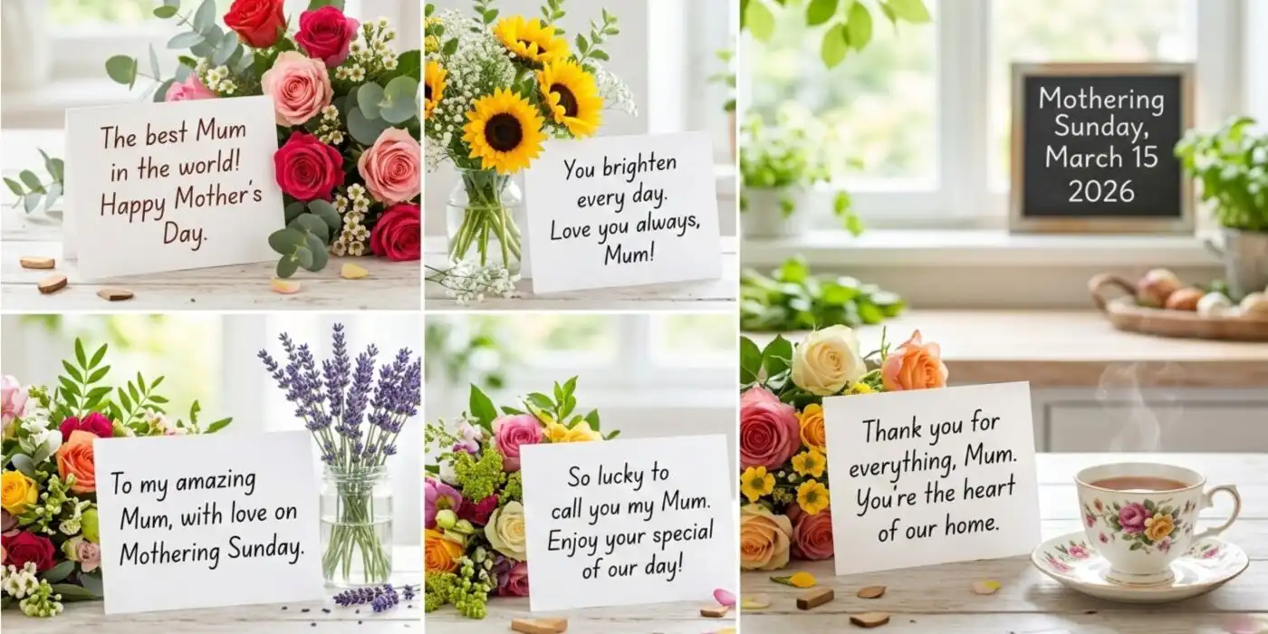 Cute captions for Mother's Day examples with flower bouquet ideas