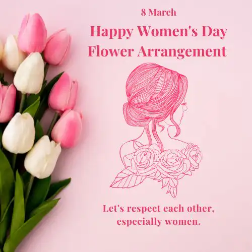 Happy Women's Day Flower Arrangement