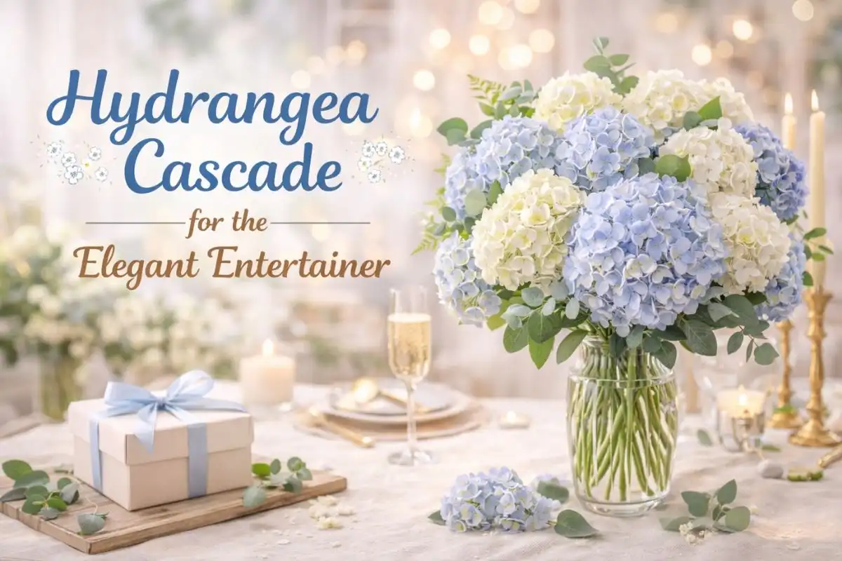 Hydrangea Cascade for the Elegant Entertainer