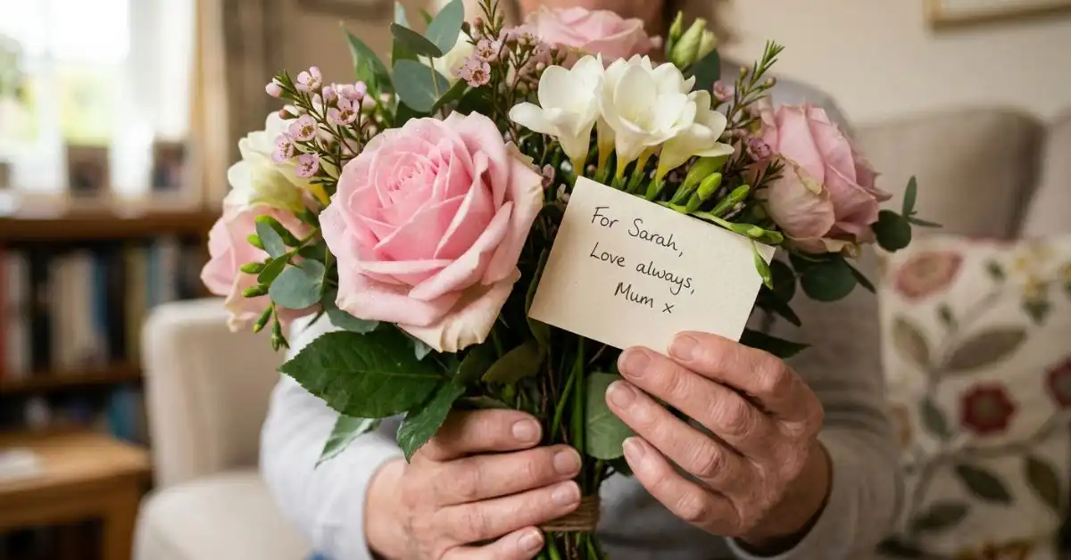 Elegant interior floral decor from OFC Flower that fits the modern definition of what is Mother's Day in the UK.