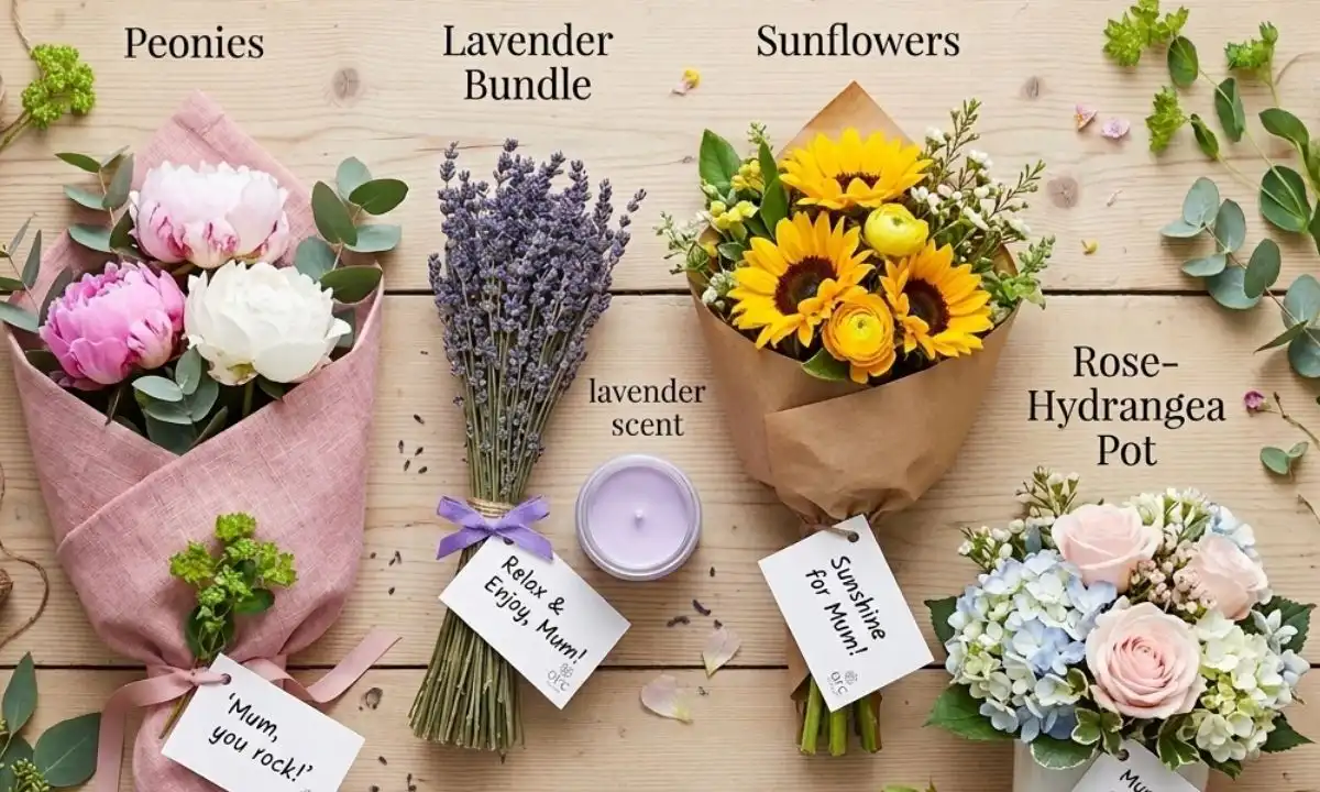 Mother's Day gifts flower bouquet ideas for new mums