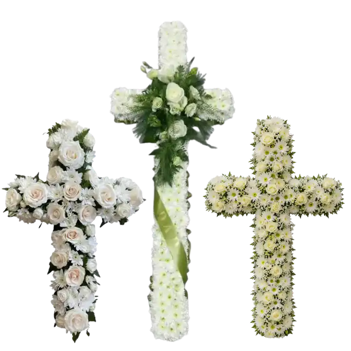 Funeral Cross Flowers Collection